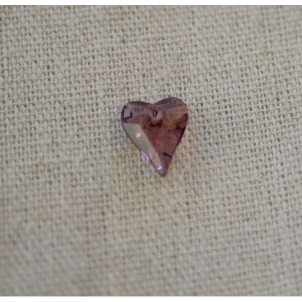 Wild Swarovski Heart Pendant 12 mm Crystal Antique Pink