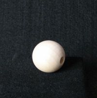 Raw wood bead 15 mm