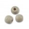 Round wooden beads Ecru 10mm x 10