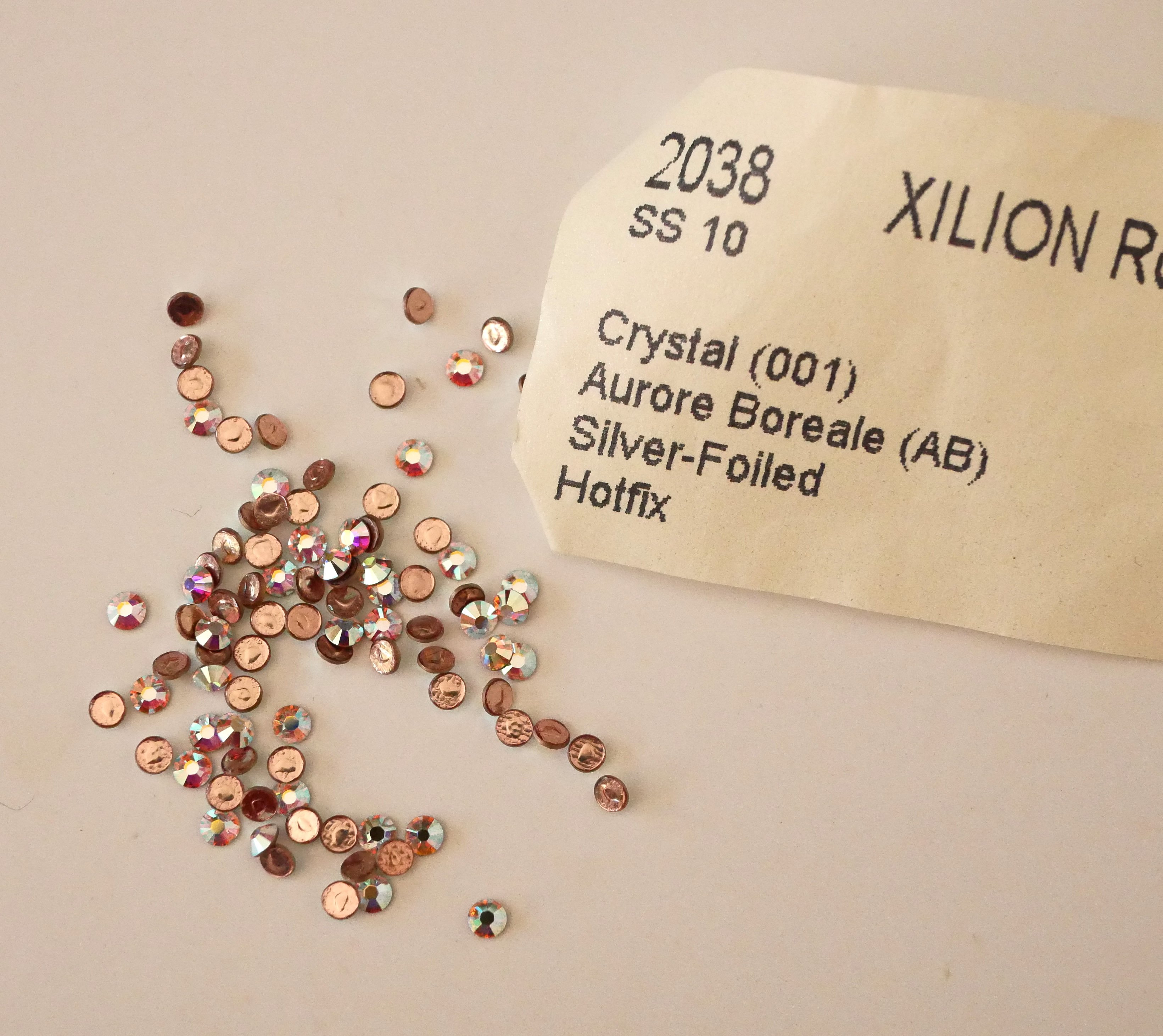 Strass SS10 Crystal Crystal ab hotfix x 12