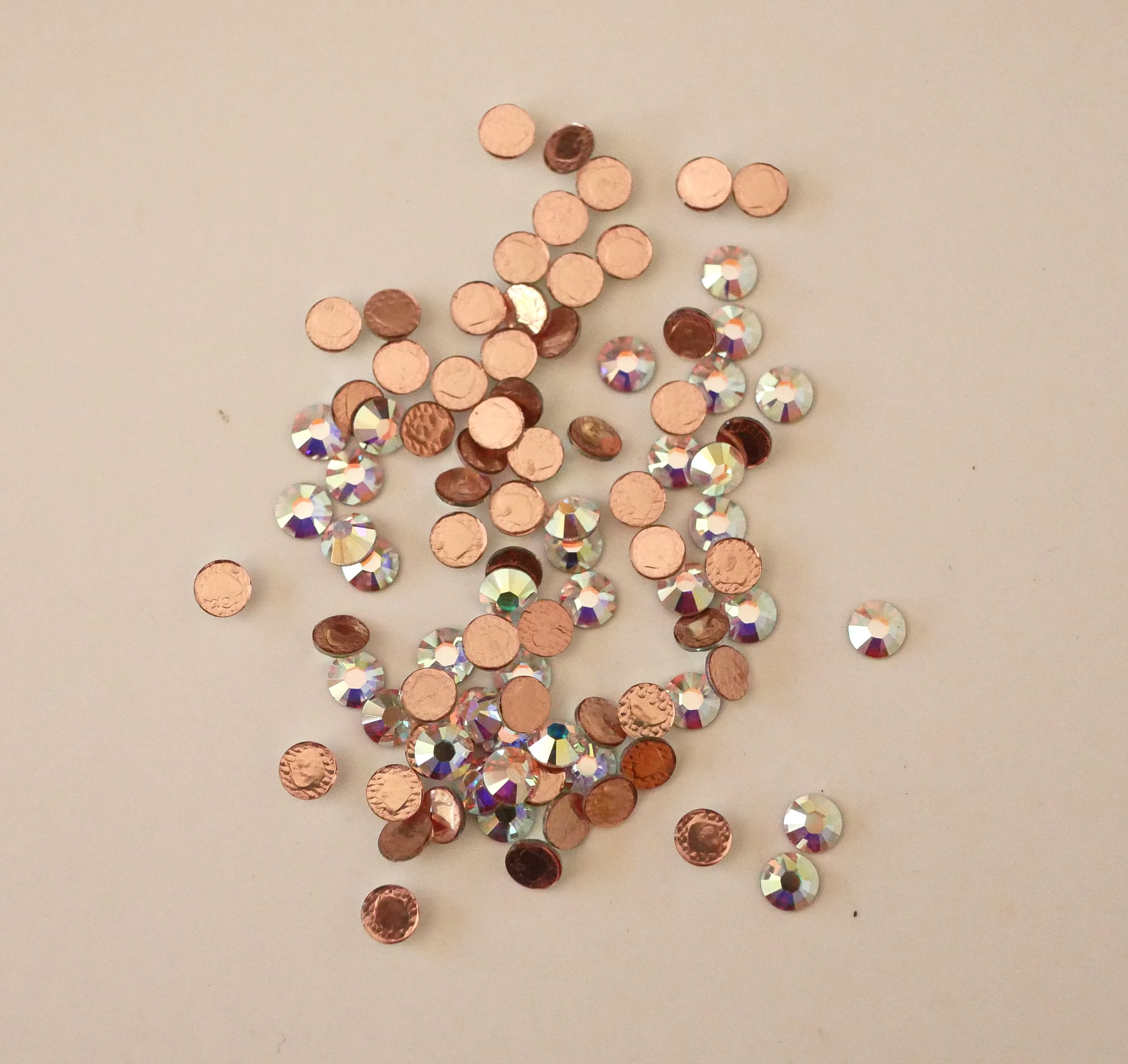 Strass SS16 crystal ab hotfix x12