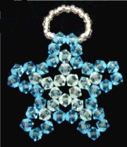 Hanging lamp kit Crystal Star Aqua Blue