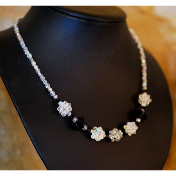 Toupie 4mm crystal ab x 12