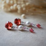 Cabochon Coral earrings
