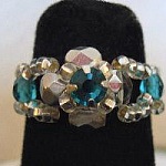 Ring in kit Lolita Strass Blue turquoise