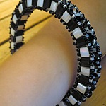 Drawings Bracelet Tila Anneau 3D Black&amp;white 