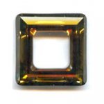 Square 4439 20mm Crystal Tobacco