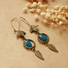 Blue Bohemian earrings
