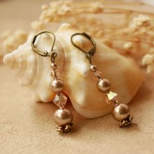 Mauri Peach earrings