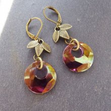 Bohemian Swarovski Lilac earrings