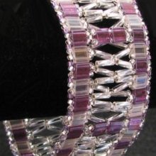 Tila &amp; Twist Purple/Silver Window Bracelet Kit