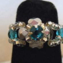 Ring in kit Lolita Strass Blue turquoise