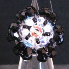 Malte II Black &amp; Crystal Ring Kit