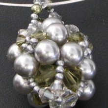 Swarovski Pendant Kit Mauri Khaki &amp; Grey