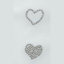 RHINESTONE PATTERN TWO HEARTS