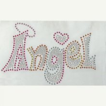 IRON-ON RHINESTONE ANGEL PATTERN