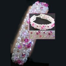 Pink agate bracelet instructions