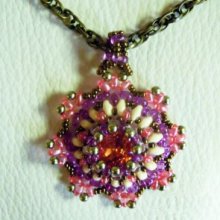 Bohemian medallion pendant tutorial